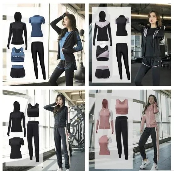 ヨガウェアレディース上下セット　ヨガパンツトップスブラ　スポーツジムフィットネストレーニングに使える30%までに制限