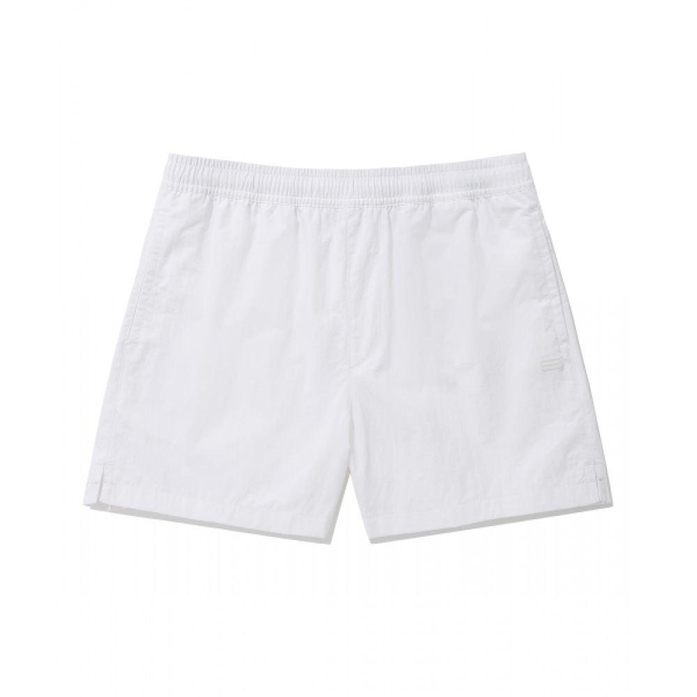 COVERNAT 女性用薄手ナイロンウインドブレーカーショーツホワイト