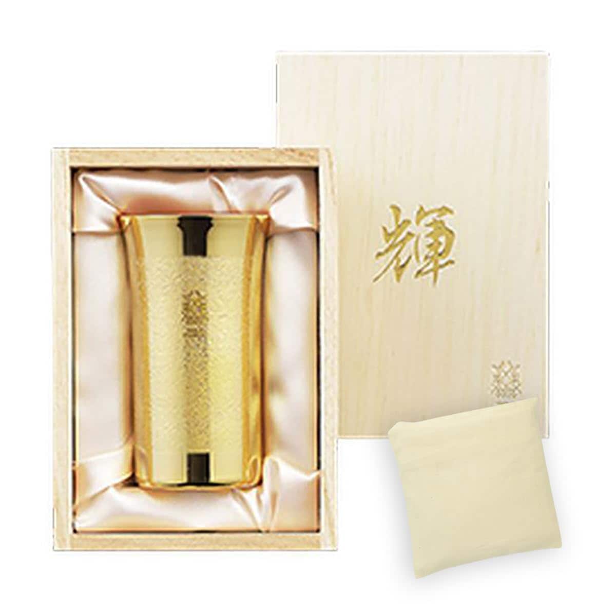 J-kitchens タンブラー 純銅ひとくち （金仕上げ） 150ml 日本製 （エコバッグ ベトナム製 セット）