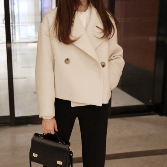 【取寄：納期2週間】トレンチコート レディース ショート丈 ショートトレンチ ショート トレンチ アウター 白 トレンチコート レディース ショート丈 ショートトレンチ ショート トレンチ アウター 6,073円