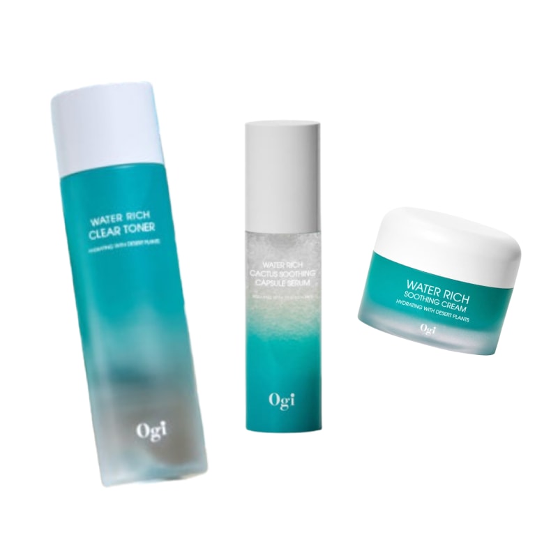 [スキンセット] ウォーターリッチクリア トナー 180ml+セラム 30ml+クリーム 50ml