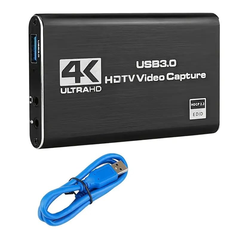 【杭州問屋】4K HDMI キャプチャーボード1080P 60FPS パススルー対応USB3.0接続ゲーム実況・ライブ配信・録画・画面共有に最適Switch/Xbox One/OBS/Zoom