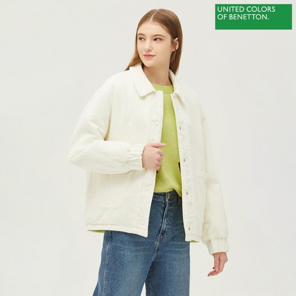 (ベネトン) ベネトンリバーシブルコーデュロイキルトパッド入りジャンパー BAJPF1261_IV