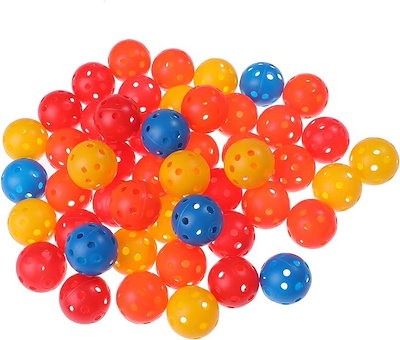 Qoo10] 穴あきボール 黄色 50個セット バッテ : スポーツ