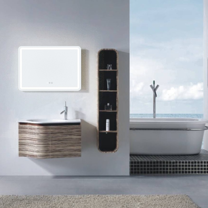 2色発光防曇ホテル浴室鏡家庭用ファッション化粧鏡角型ハイビジョンled浴室鏡 9,260円