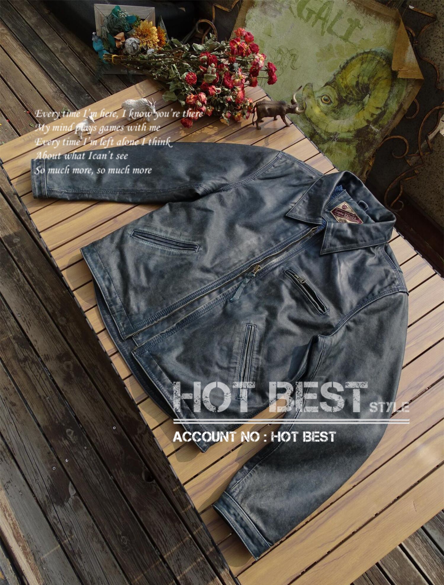 1.0mm 茶芯カウハイド 30sスタイル シングルライダース レザージャケット メンズ 革ジャン ウォッシュ加工 ヴィンテージ 牛革