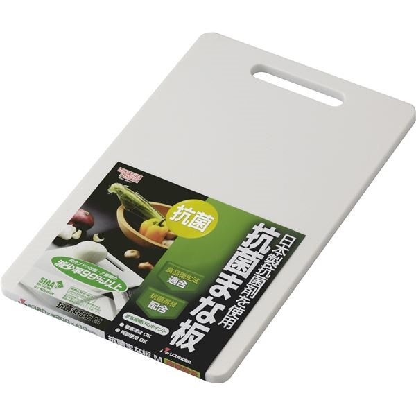 [50セット] 抗菌まな板/キッチン用品 [Mサイズ] ホワイト 塩素漂白可 『HOME＆HOME』