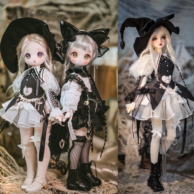 BJD人形用衣装セット 魔女学院 ドール服 猫耳 SD16/SD/MSD/MDD/kumakoサイズ球体関節人形用 doll
