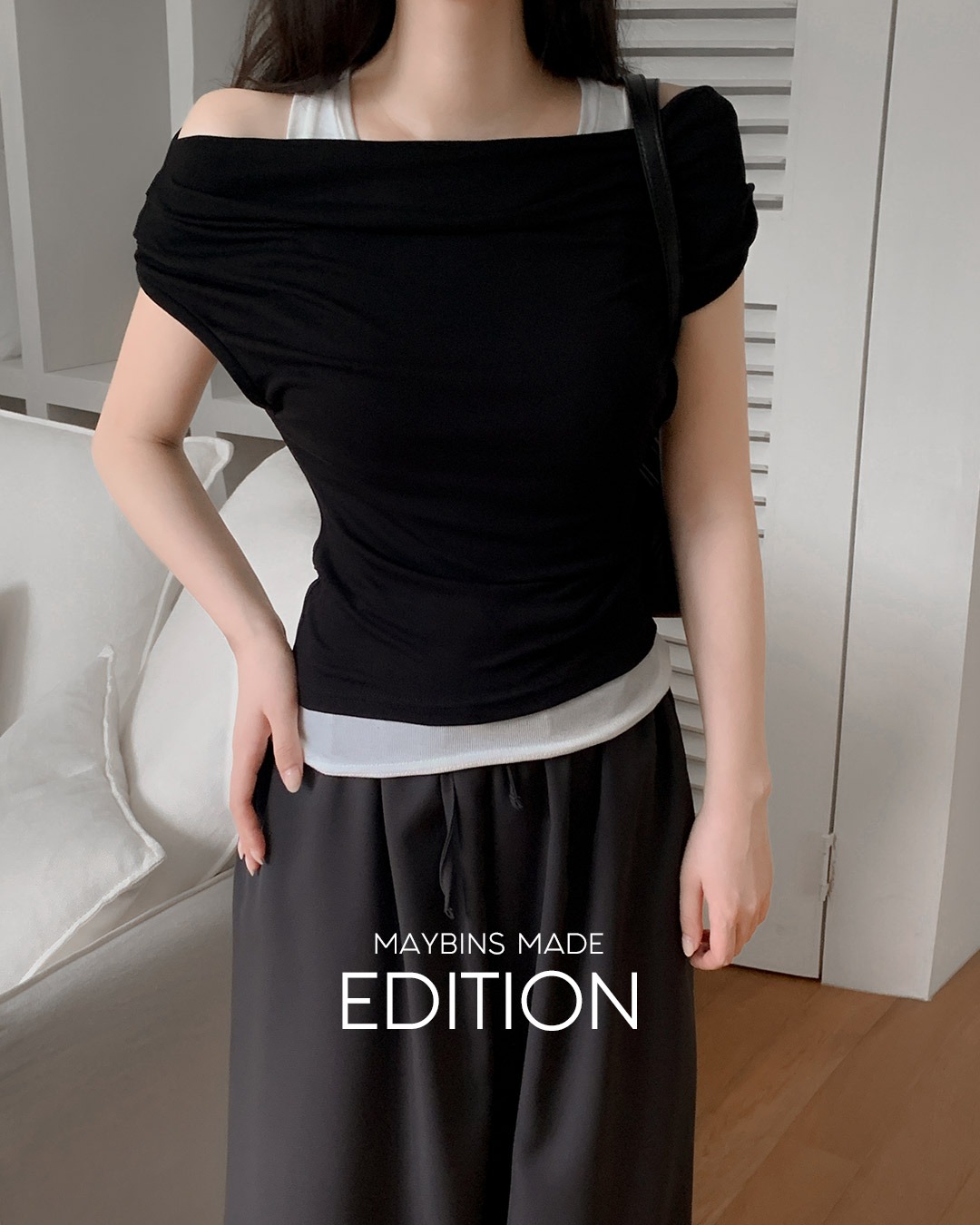 ジュニーレイヤードTシャツ韓国ファッション レディース