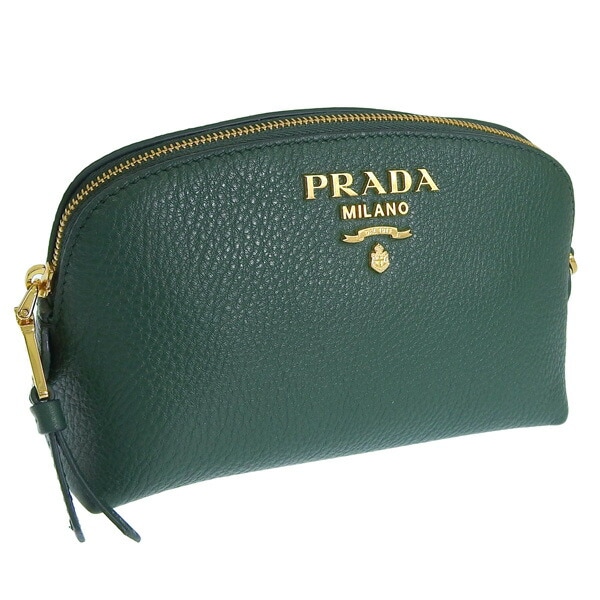 プラダ 小物 レディース ポーチ アウトレット TU レザー グリーン CONTENITORE 1ND005 VIT.DAINO BILIARDO PRADA 42,738円