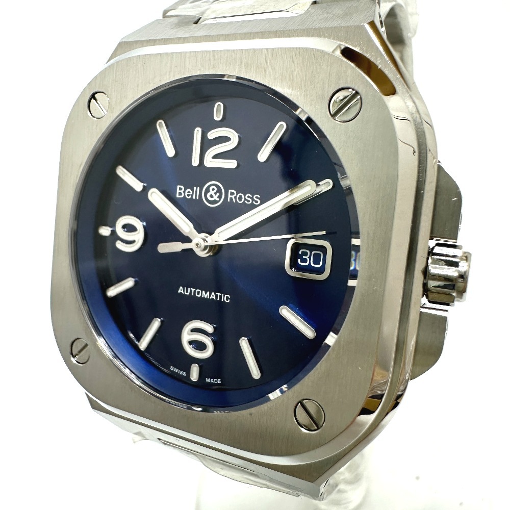 Bell＆Ross ベル＆ロス 腕時計 BR05 ブルースティール 自動巻き デイト SS シルバー