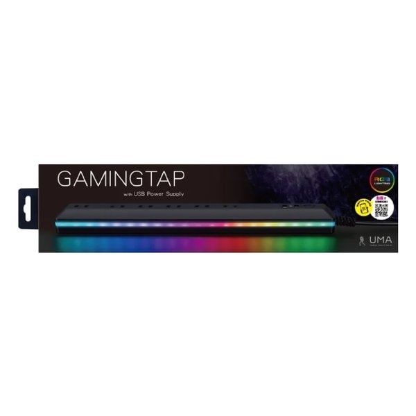 ゲーミングタップ 6個口 2m UMA10-BK