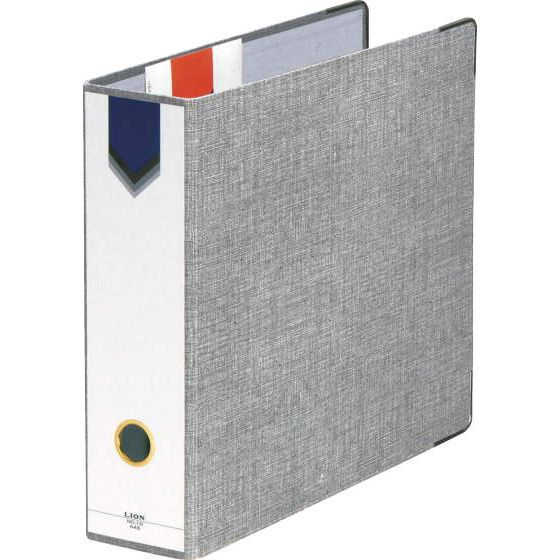 （まとめ買い）ライオン事務器 AZファイル A4タテ 2穴 470枚収容 背幅89mm グレー No.10 A4S 120-01 [x3]