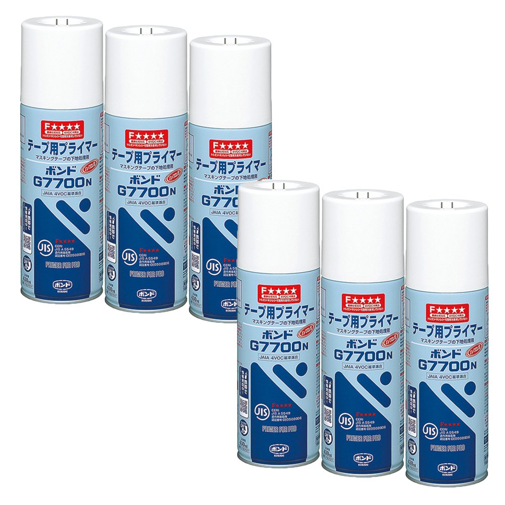 コニシ ボンド テープ用プライマー G7700N ガス抜きキャップ 430ml 6本入り #63727