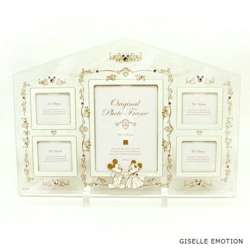 【あす楽】結婚祝いに喜ばれるディズニー写真立て フォトフレーム ファミリーサイズ スワロフスキー 複数 ミッキー ミニー 卓上 新築祝 い開店祝い 誕生日プレゼント プレゼント 妻 女性 結婚記念日