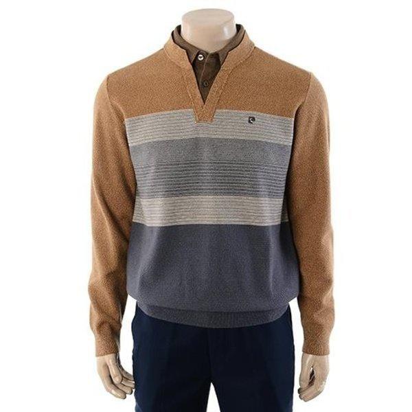 キャ PQKT335255 カラーブロックレイヤードニット