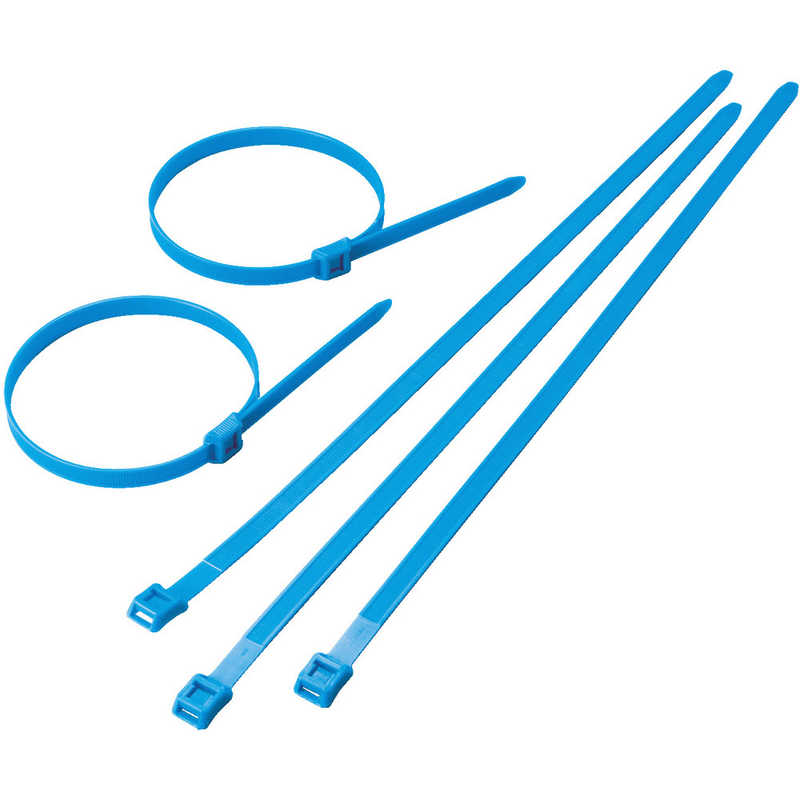 トラスコ中山　カラーインラインケーブルタイ青9.0×391最大117 100本入　TFCVR391B