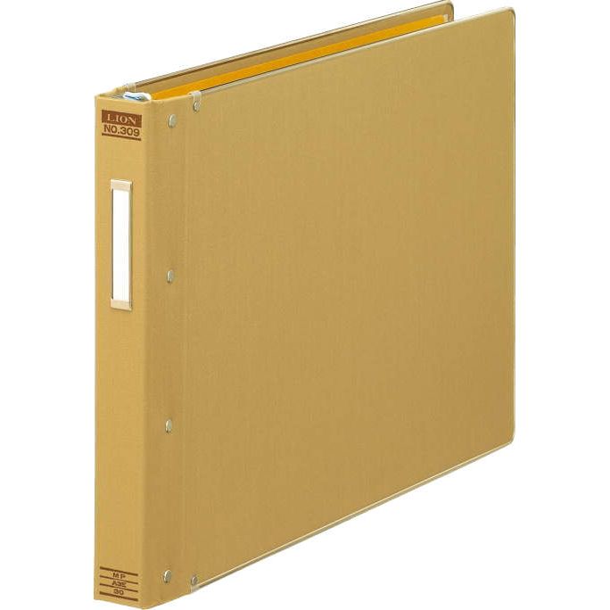 ライオン事務器 バインダー MP式 A3ヨコ 30穴 200枚収容 総布貼り No.309 155-05