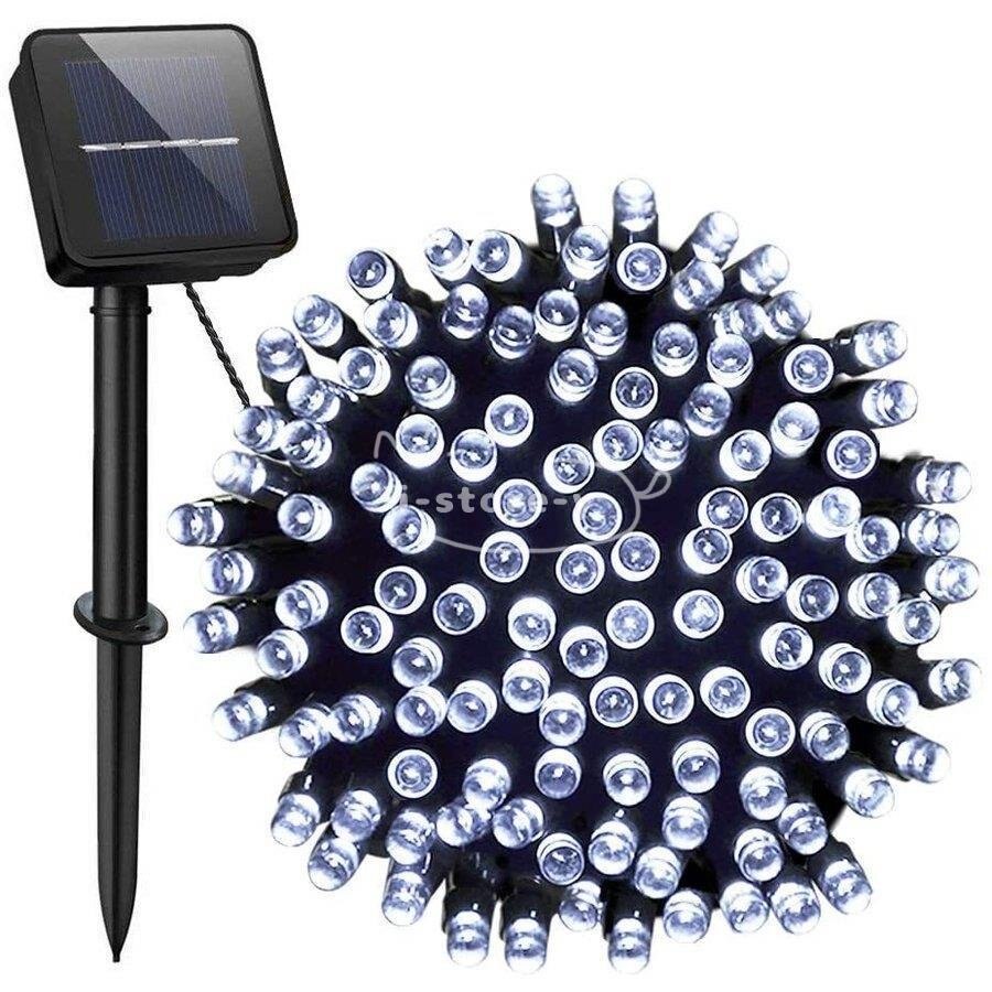 【超お得1つ買うと10個もらえる】急速出荷ソーラーLEDストリングライト 屋外 22M 200球 自動点灯消灯 8モード 電球間隔10cm ソ