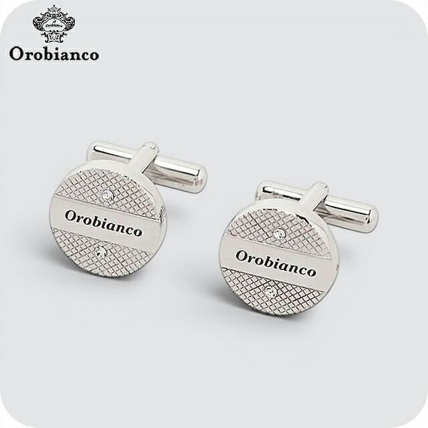 オロビアンコ カフス メンズ Orobianco ORC209A シルバー アクセサリー 袖口ボタン カフスボタン ジュエリー ブランド 高級 おしゃれ プレゼント 男性 実用的 かっこいい
