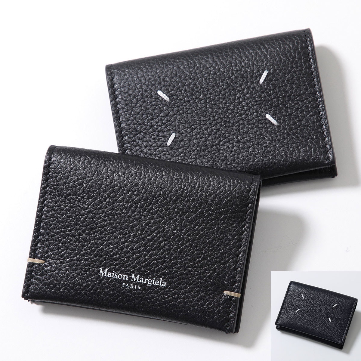 MAISON MARGIELA メゾンマルジェラ カードケース DRESS-AGE ドレサージュ SA2UI0009 P7268 メンズ レザー 名刺入れ ロゴ カラー2色 SA2UI0009P726