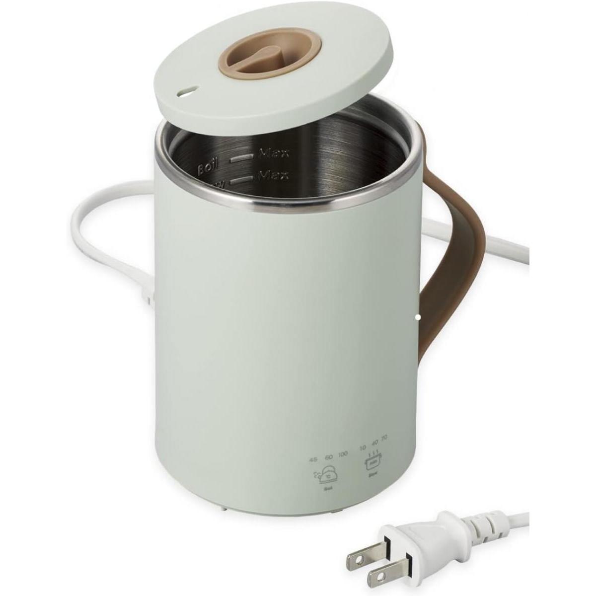 エレコム マグカップ型 電気なべ Cook Mug ミント HAC-EP02GR 電気調理 沸かす 煮る 保温 マグカップ 350ml コンパクト ELECOM 調理家電c