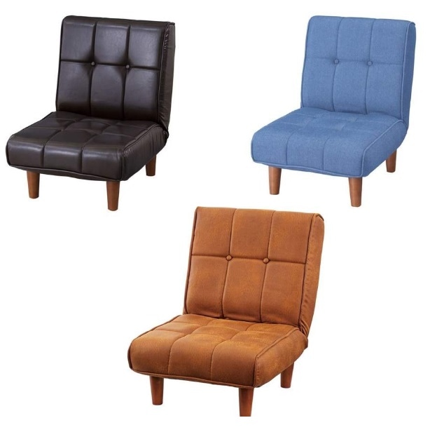 RKC-937フロアソファ2WAY(リクライニング機能付き)脚取り外し可能1人掛け座椅子にもなる