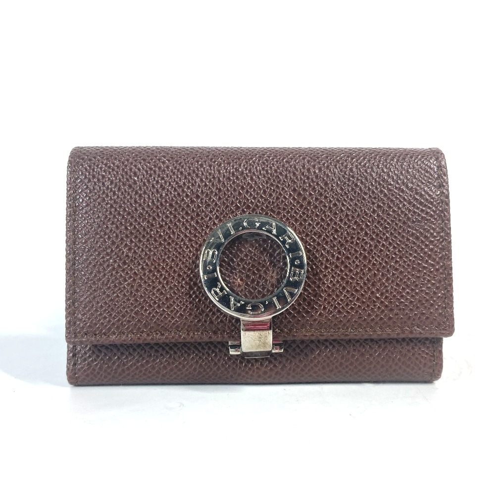 キーケース ブルガリブルガリ 6連キーケース 鍵 レザー ブラウン