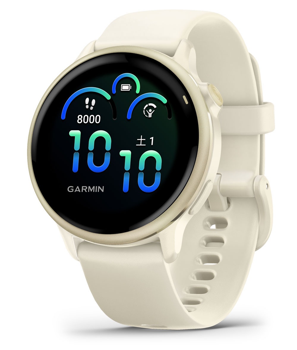 ガーミン vivoactive 6 Bone / Lunar Gold　【Suica対応】スマートウォッチ 010-02985-31