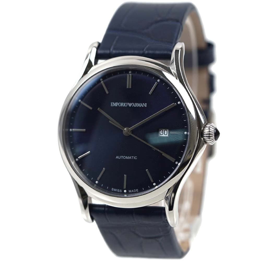 エンポリオアルマーニ スイスメイド 腕時計 メンズ 日付カレンダー 自動巻き ネイビー EMPORIO ARMANI SWISS MADE CLASSIC ARS3011