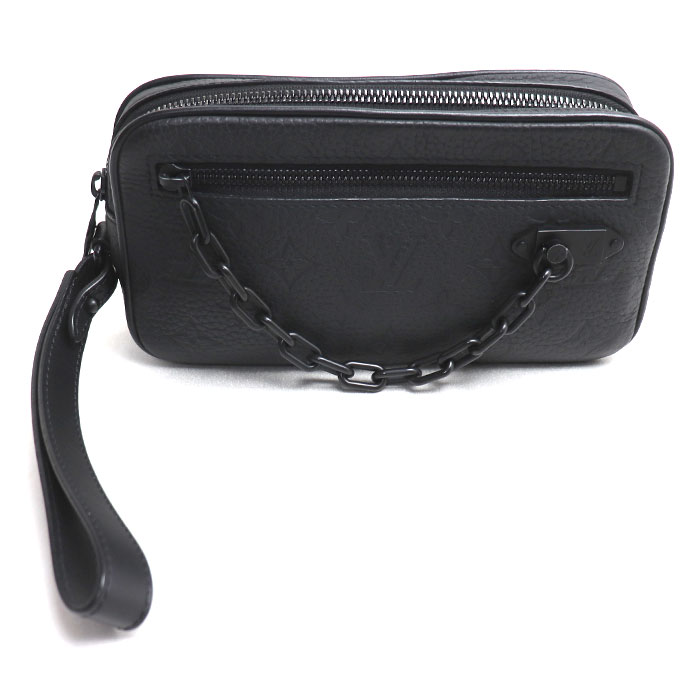 LOUIS VUITTON ルイヴィトン ポシェット ヴォルガ セカンドバッグ トリヨン モノグラム ブラック M55703 IC メンズ 中古 87,725円