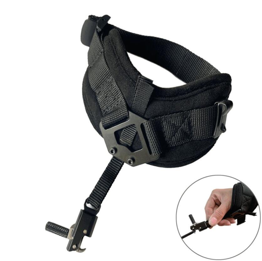 アーチェリー リストストラップ コンパウンドボウ用 ソフト型リリースエイド 安全設計 射撃補助アクセサリー