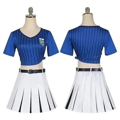 【短納期】超低価 格2025コスプレ ハロウィン ブルーロック BLUELOCK コスプレ衣装 帝襟杏里 コスチューム 演出服 チアガール 応援団 ダンス服 体操服