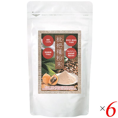 枇杷種粉末 100g 6個セット エス・エフ・シー