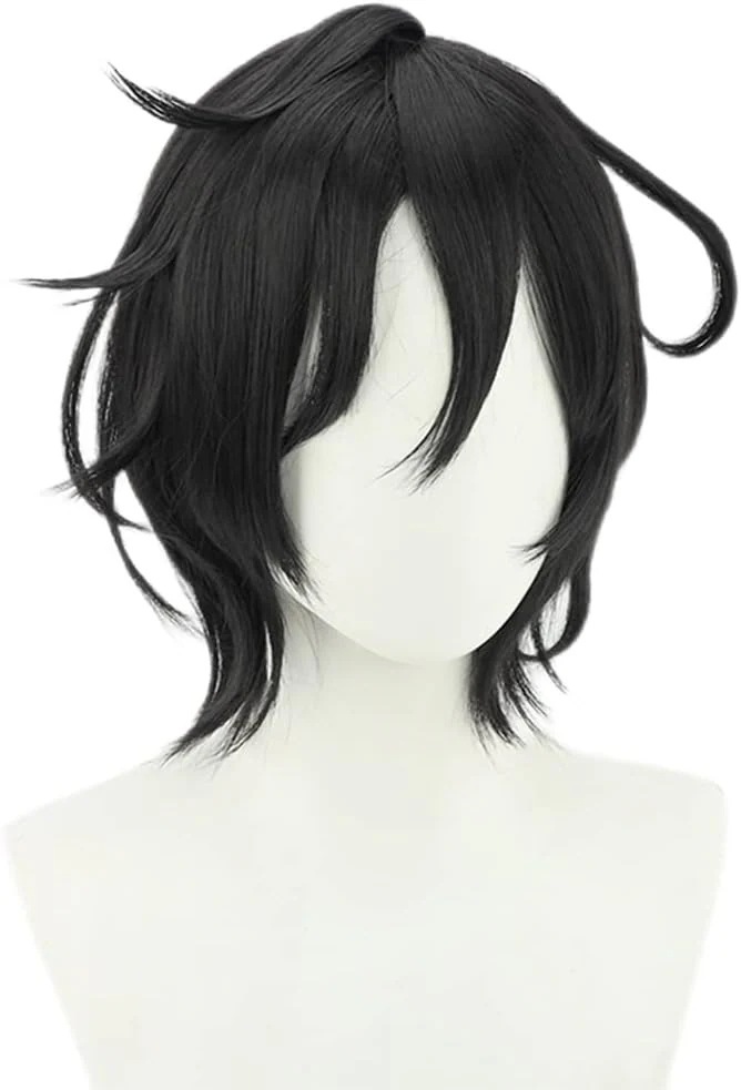 コスプレウィッグ朝井アキラ変用ウィッグ耐熱文化祭小物ハロウイーンウィッグかつらネット付きコスチューム