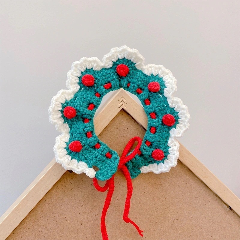 ペット 首輪 イヌ ネコ用 可愛い ニート 小型 中型 大型 犬 猫 唾液タオル おしゃれ 韓国ファッション