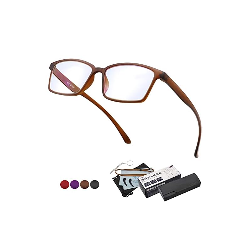 GOKEI メガネ型ルーぺ 拡大鏡 ルーペ 【1.3倍 ブルーライトカット】 軽量 ルーペメガネ 拡大 眼鏡 メガネ 眼鏡型ルーペ 拡大ルーペ ルーペ型眼鏡 メガネ型ルーぺ 細かい作業 大きく見える