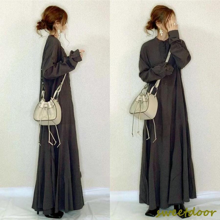 tシャツワンピース 秋 冬 大きいサイズ マキシワンピース ゆったり 長袖 ロング 夏 春 黒 マキシワンピ きれいめ リゾート 黒ワンピース コーデ フォーマル 8,305円