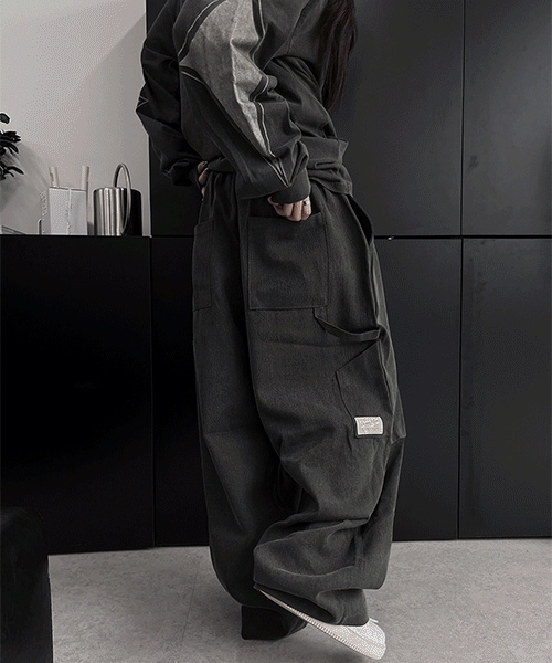 [unisex] pigmented side patch cargo pants 5,285円