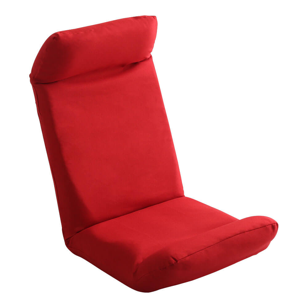 日本製カバーリングリクライニング一人掛け座椅子リクライニングチェアCalmy - カーミー - (アップスタイル)　SH-07-CAY-U-RD　レッド