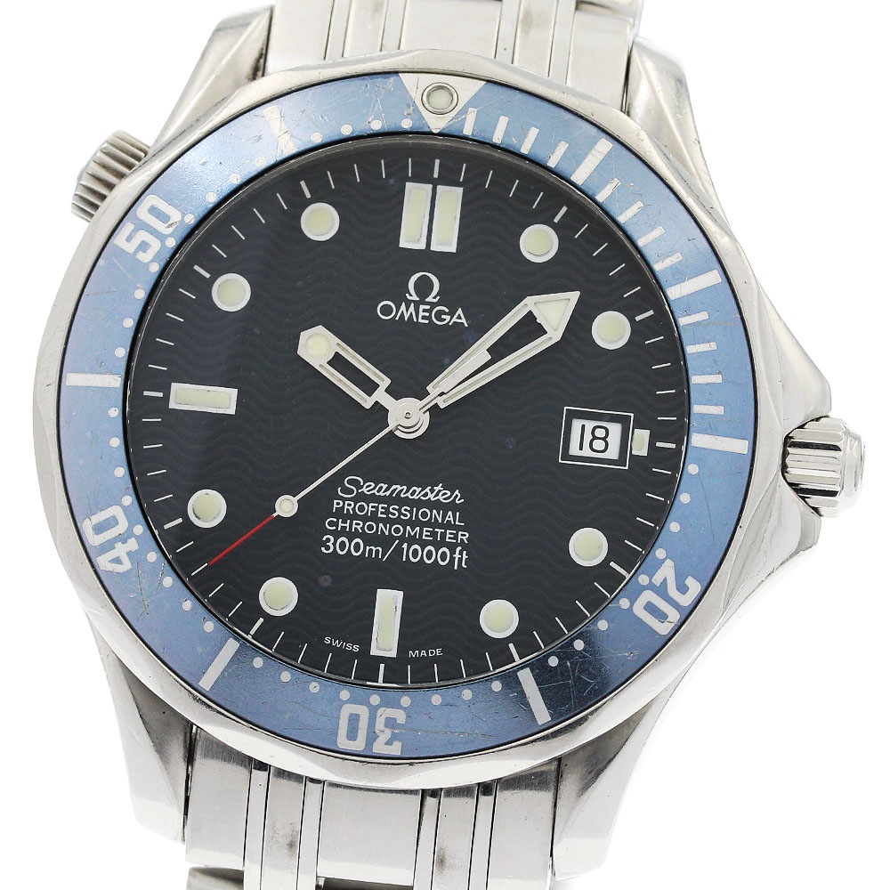 オメガ OMEGA 2531.80 シーマスター300 デイト 自動巻き メンズ _953374【中古】