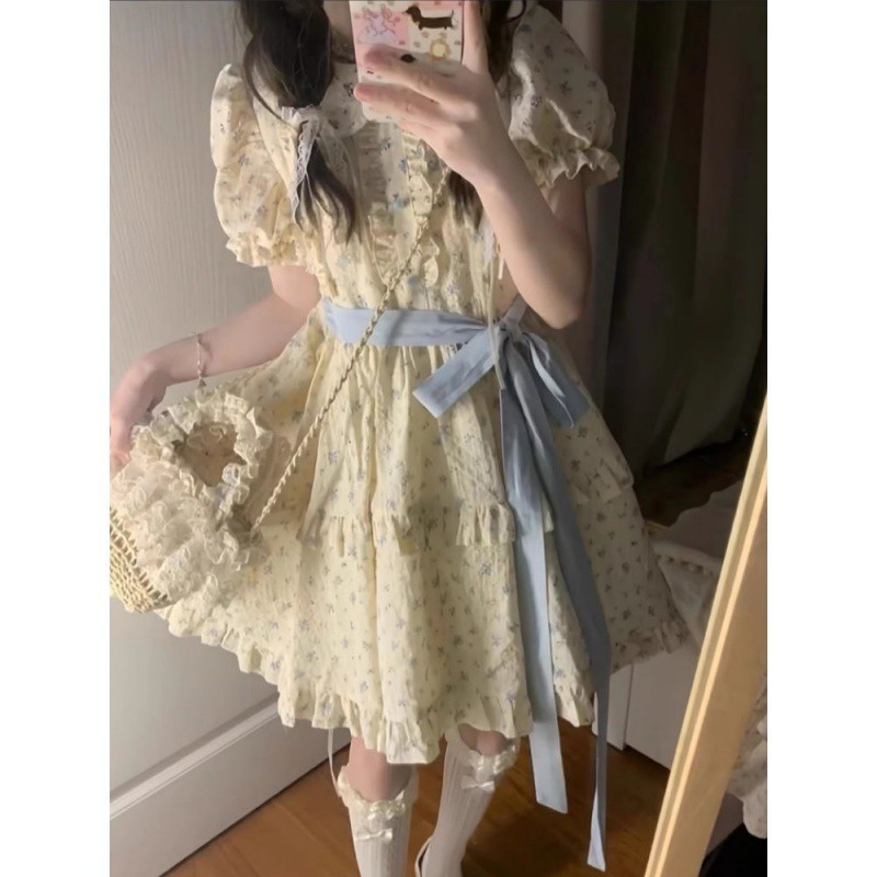 【1つ買うと10つ無料】風の風の花壊れた人形のドレスレディースドレス女性の夏のミルクはかわいい年齢肌の肌のお姫様肌 61,580円