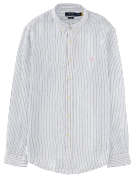 POLO RALPH LAUREN Men Long Tops 710B15647 0027188AWHITEBLUE