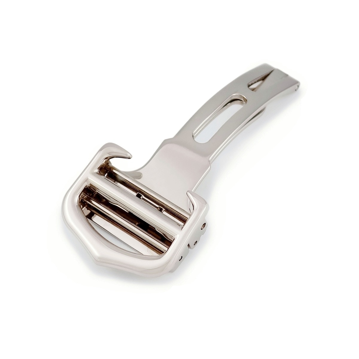 カルティエ Cartier 腕時計パーツ 純正 K18WG シルバー 18mm幅対応 Dバックル K18WG ホワイトゴールド フォールディング パーツ 替え 交換 予備 シルバー 銀 【中古】