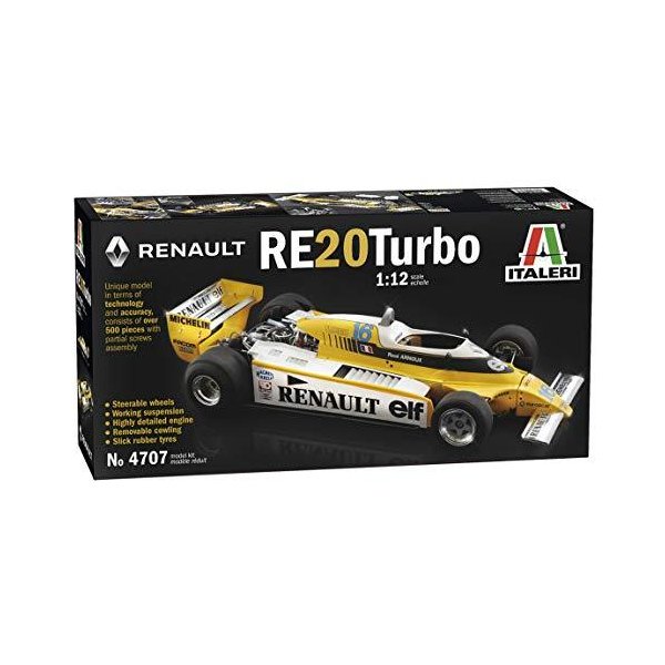 1/12 scale Renault RE20/23 Turbo 1977 Grand Prix Formula 1 model kit by Italeri 並行輸入品
