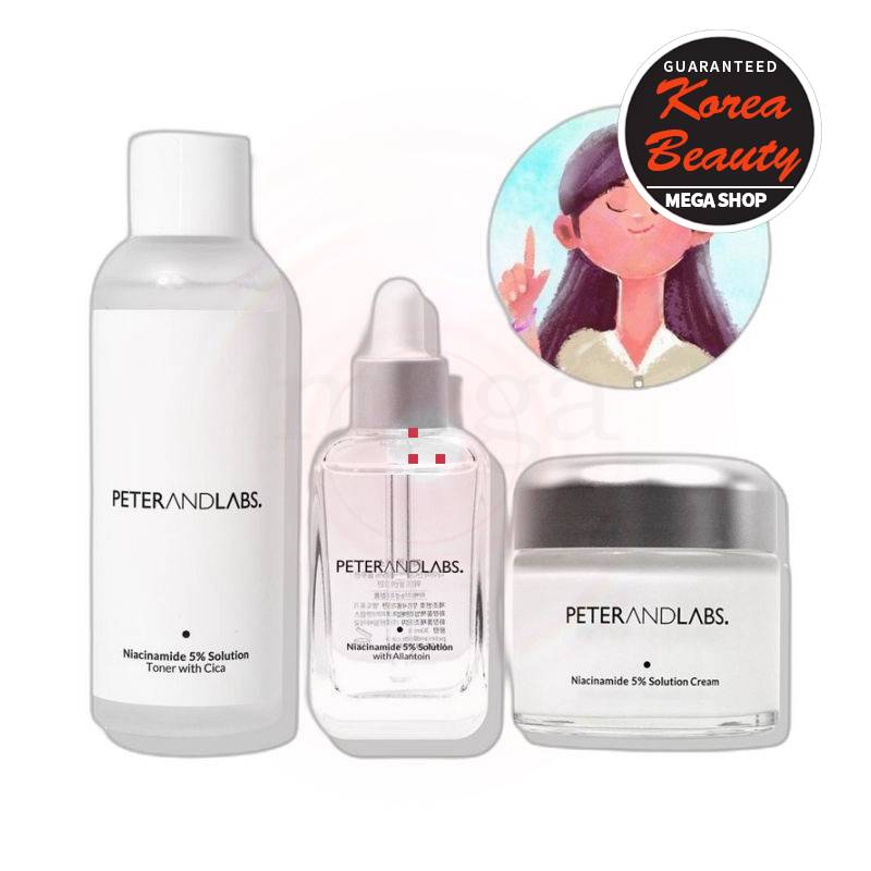 ピーター＆ラプスナイアシンアミド5％+トラネクサムサン5％ ジャブティケア3種セット（トナー+セラム+クリーム）