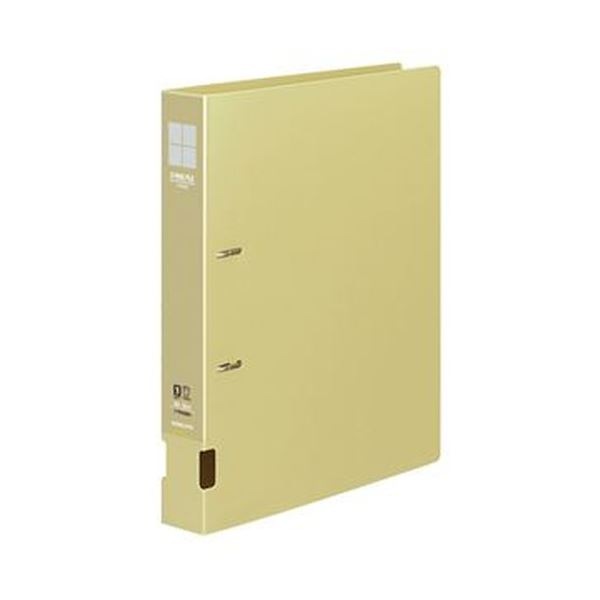 (まとめ)コクヨ DリングファイルS型再生PP表紙 A4タテ 2穴 300枚収容 背幅45mm 黄 フ-FD430NY 1セット(10冊)(×3セット)