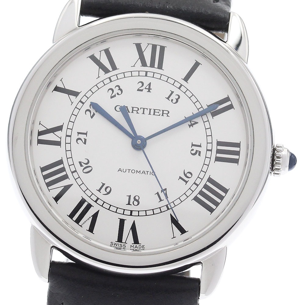 カルティエ CARTIER WSRN0021 ロンドソロ ドゥ カルティエ 36ｍｍ 自動巻き メンズ 良品 _955730【中古】