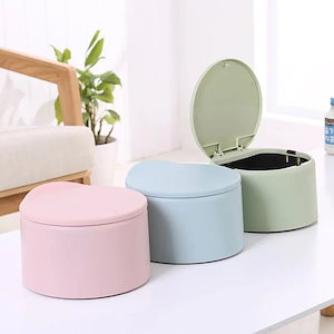 品大人気卓面ミニゴミ箱 庭用 オフィス用 丸型 ゴミ箱 卓面収納 ミニゴミ箱