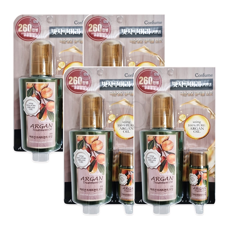4個WELCOSアルガントリートメントオイル120ml＋25ml